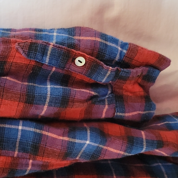 H&M women's blue and red lightweight flannel, size 14 - Picture 4 of 5